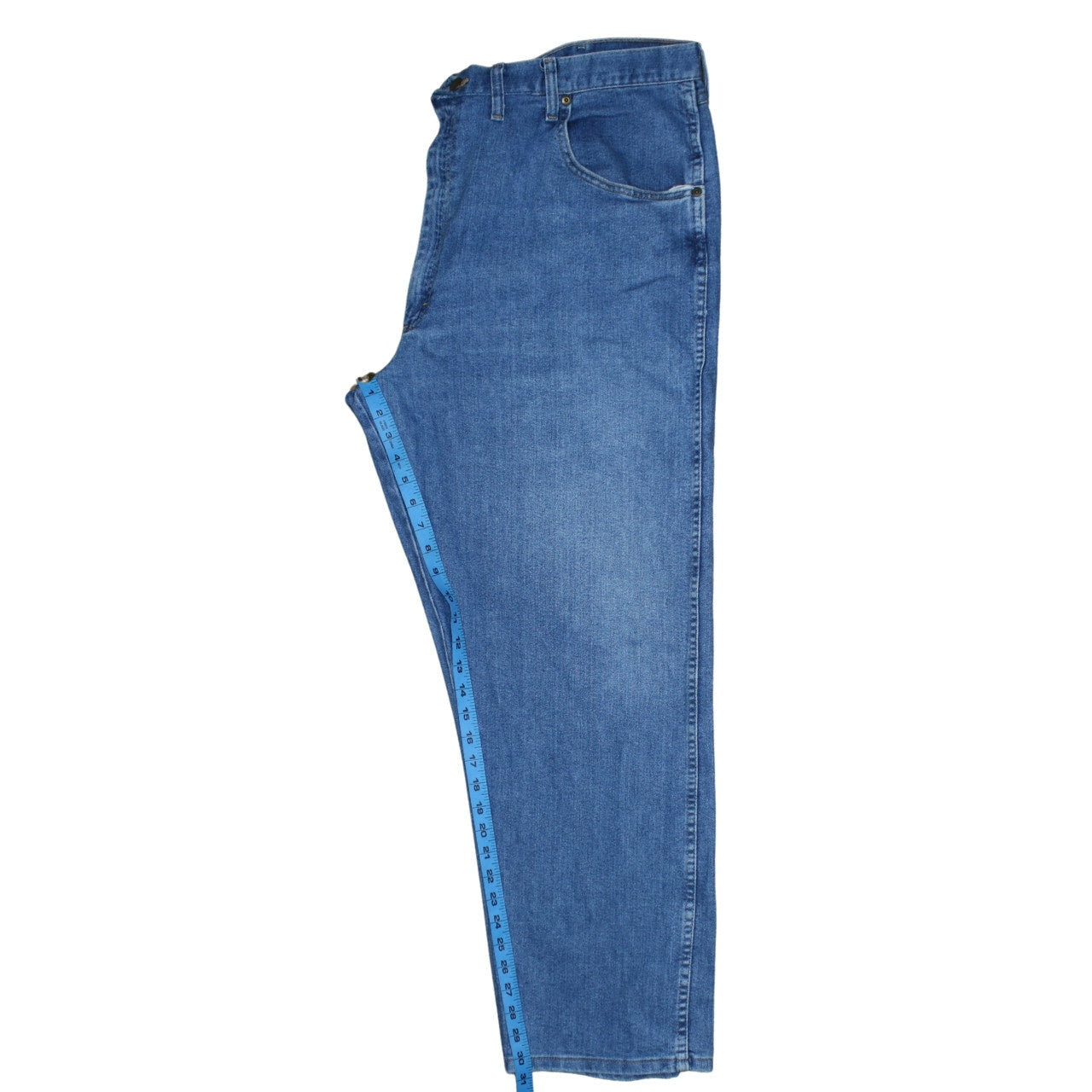 Mens UK Size L Wrangler Regular Fit Straight Blue Jeans
