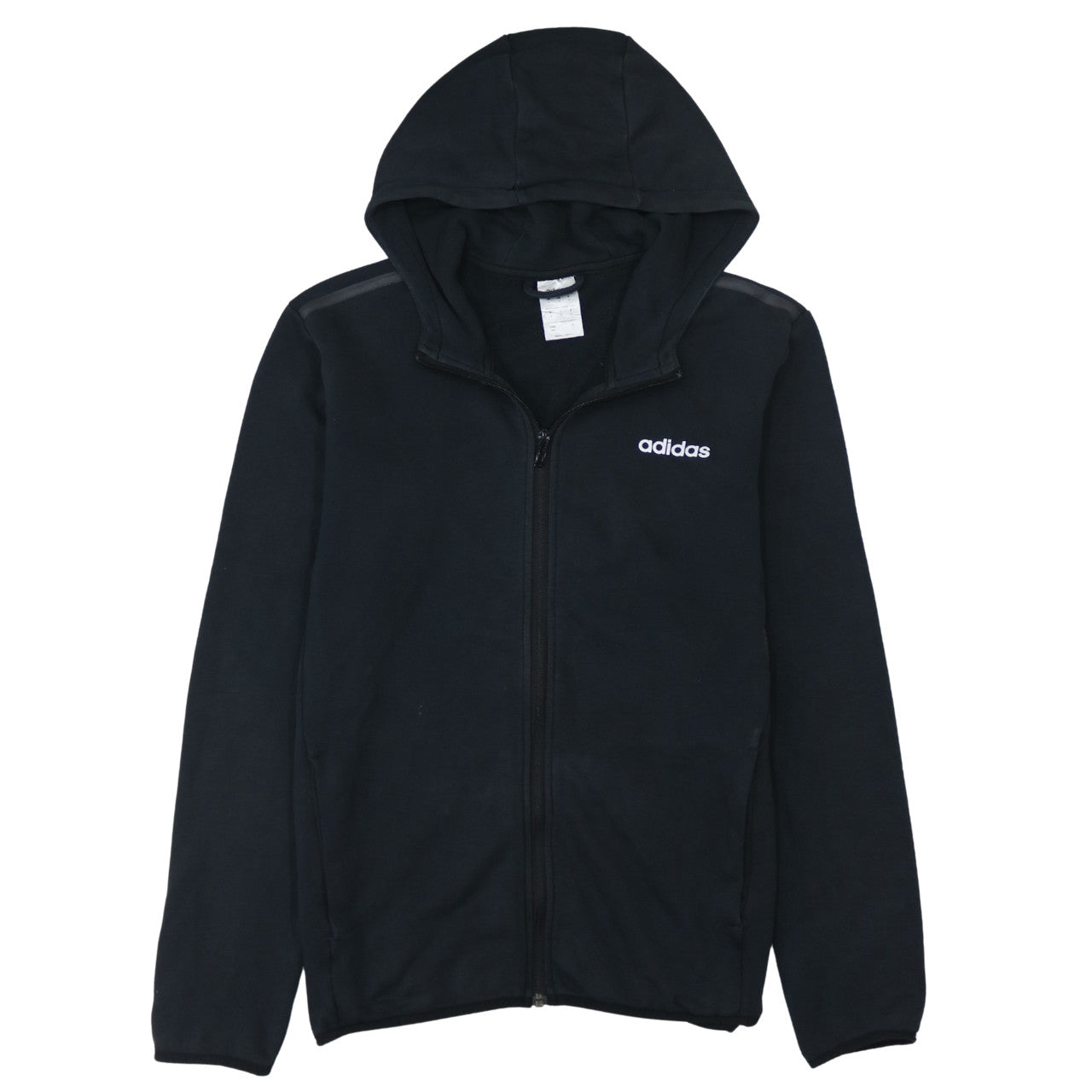 Mens UK Size M adidas Black Full Zip Hoodie
