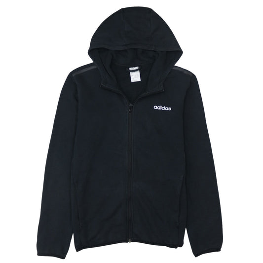 Mens UK Size M adidas Black Full Zip Hoodie