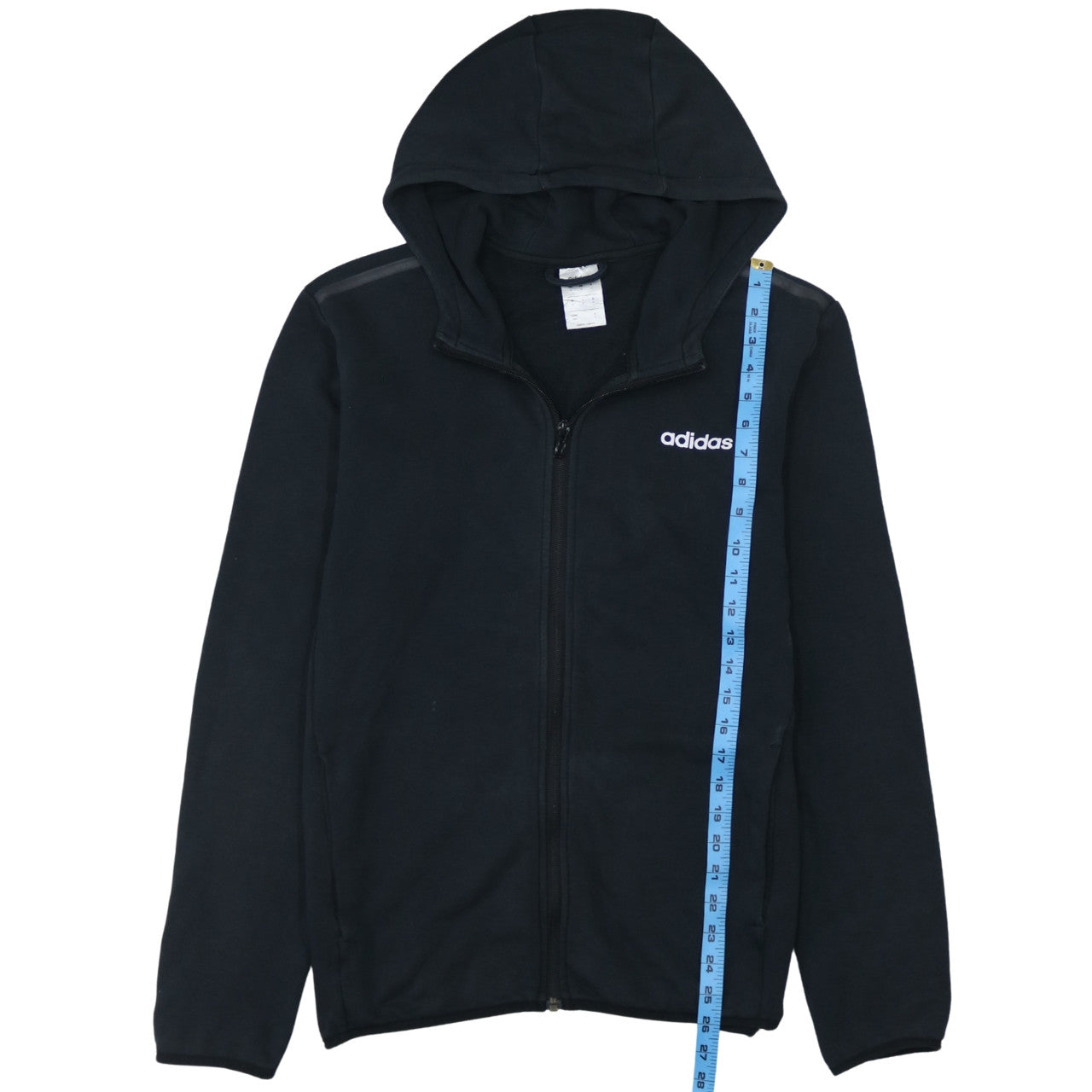 Mens UK Size M adidas Black Full Zip Hoodie