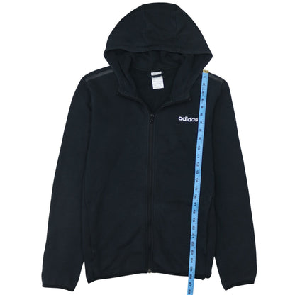 Mens UK Size M adidas Black Full Zip Hoodie
