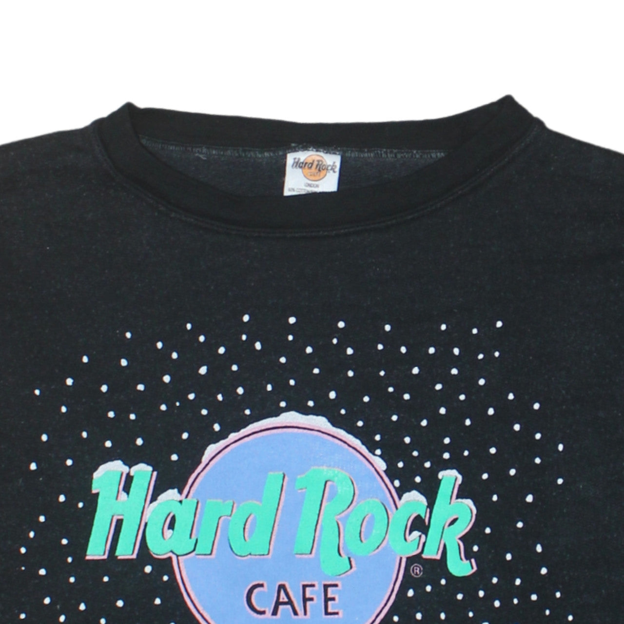Mens UK Size L Hard Rock Cafe Black Pullover Sweatshirt