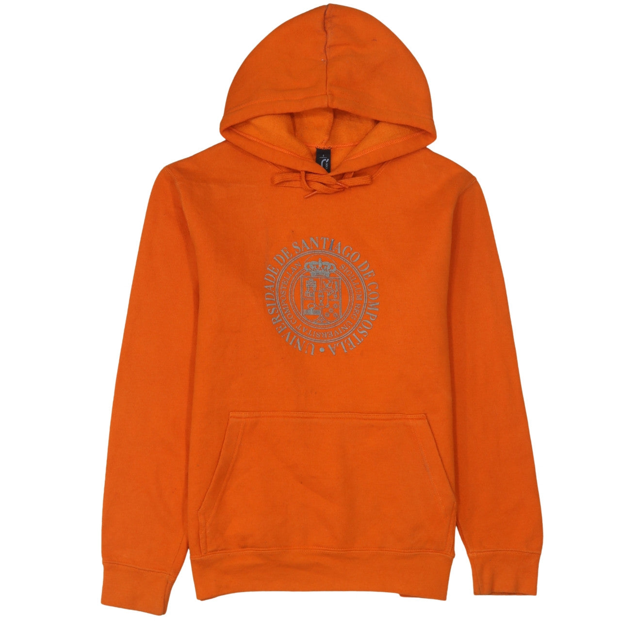 Womens UK Size S SOL'S Orange Pullover Hoodie