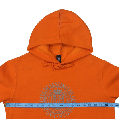 Womens UK Size S SOL'S Orange Pullover Hoodie