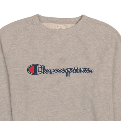 Mens UK Size L Champion Grey Pullover Sweatshirt