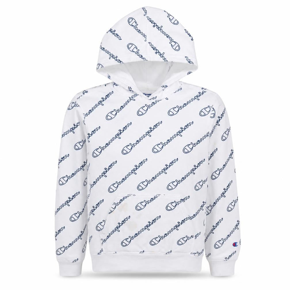 Womens UK Size XL Champion White Pullover Hoodie