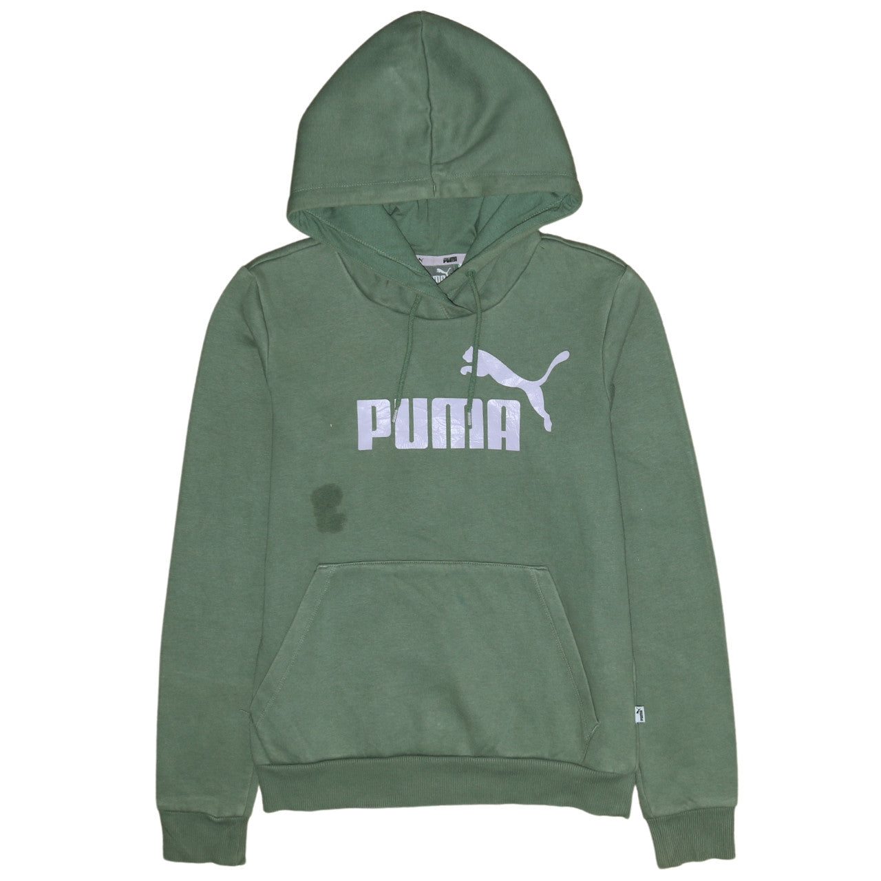 Womens UK Size 10 PUMA Green Pullover Hoodie