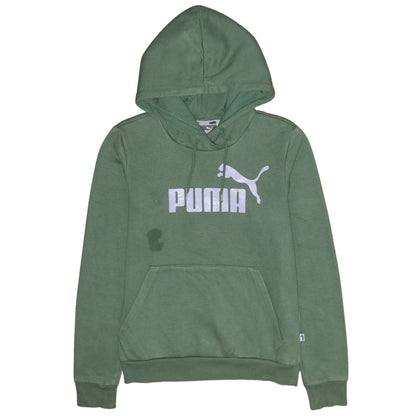 Womens UK Size 10 PUMA Green Pullover Hoodie