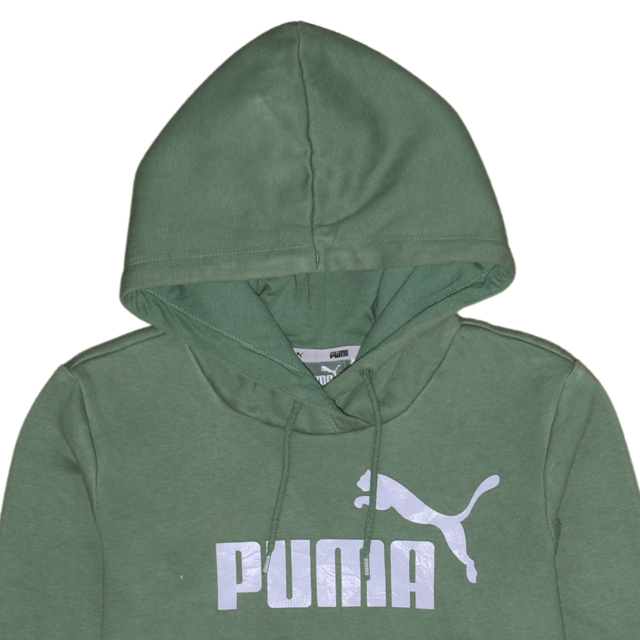 Womens UK Size 10 PUMA Green Pullover Hoodie