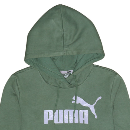 Womens UK Size 10 PUMA Green Pullover Hoodie
