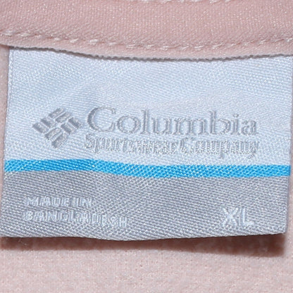 Womens UK Size XL Columbia Pink Full Zip Sweatshirt