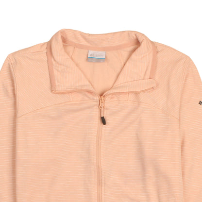 Womens UK Size XL Columbia Pink Full Zip Sweatshirt