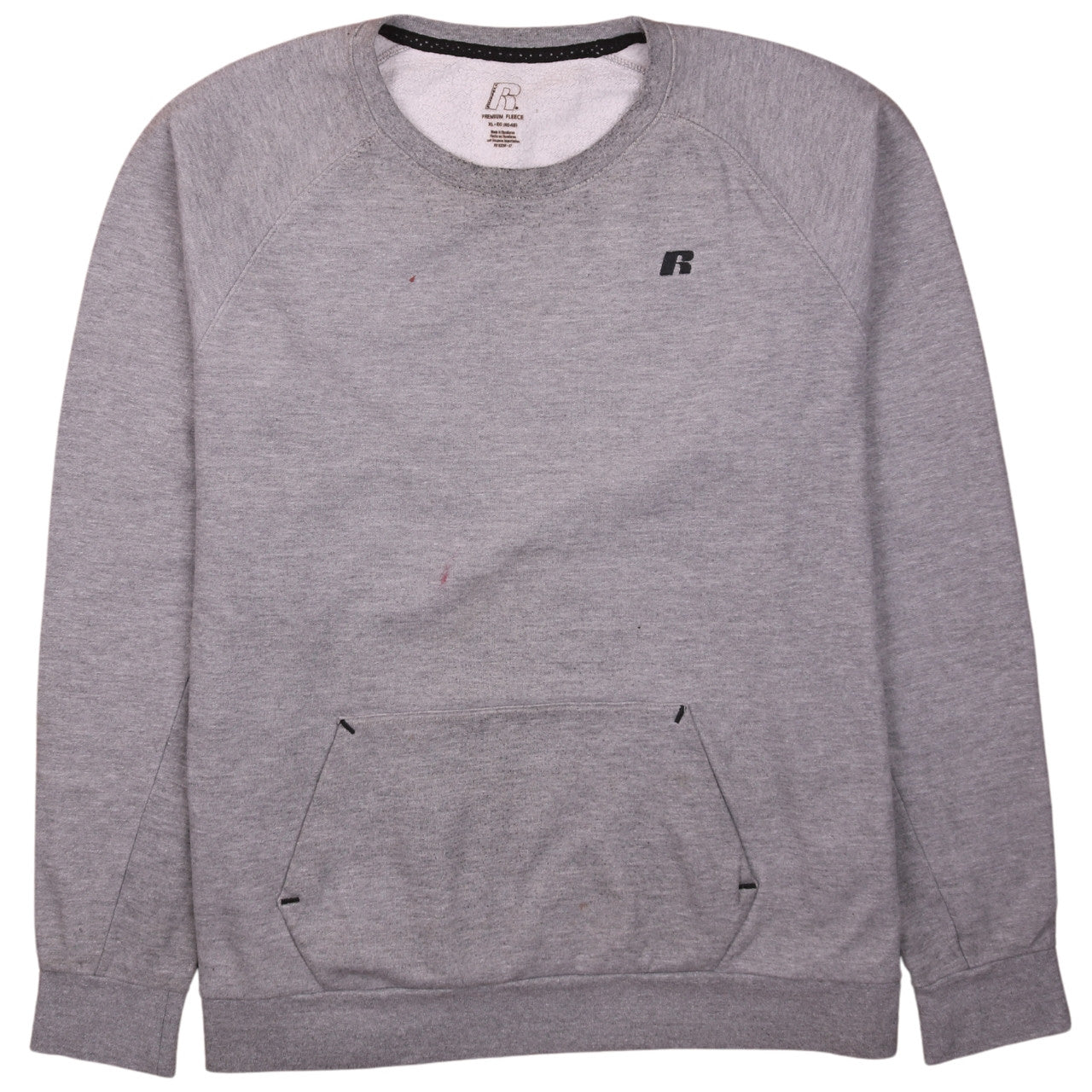 Mens UK Size XL Russell Grey Pullover Sweatshirt