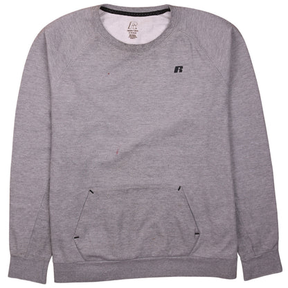 Mens UK Size XL Russell Grey Pullover Sweatshirt