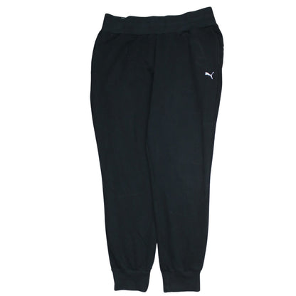 Puma Women Black Jogger Sweatpants Size 12 Cotton Blend