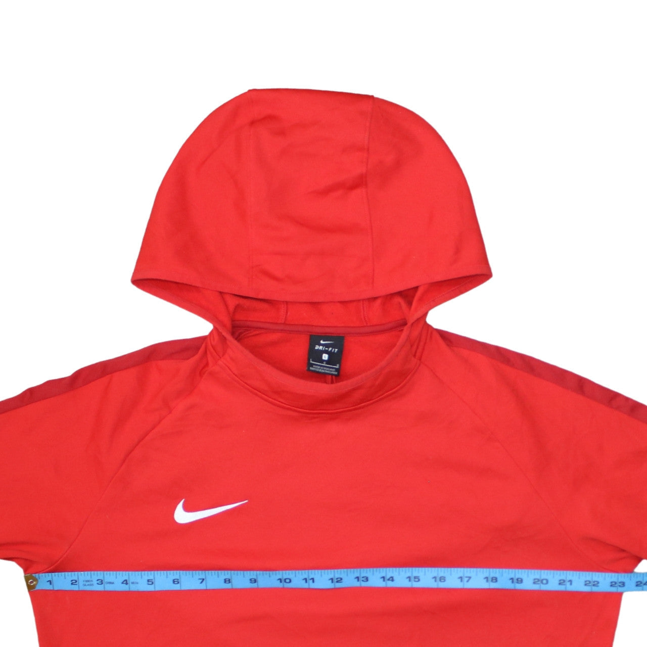 Mens UK Size L Nike Red Pullover Hoodie