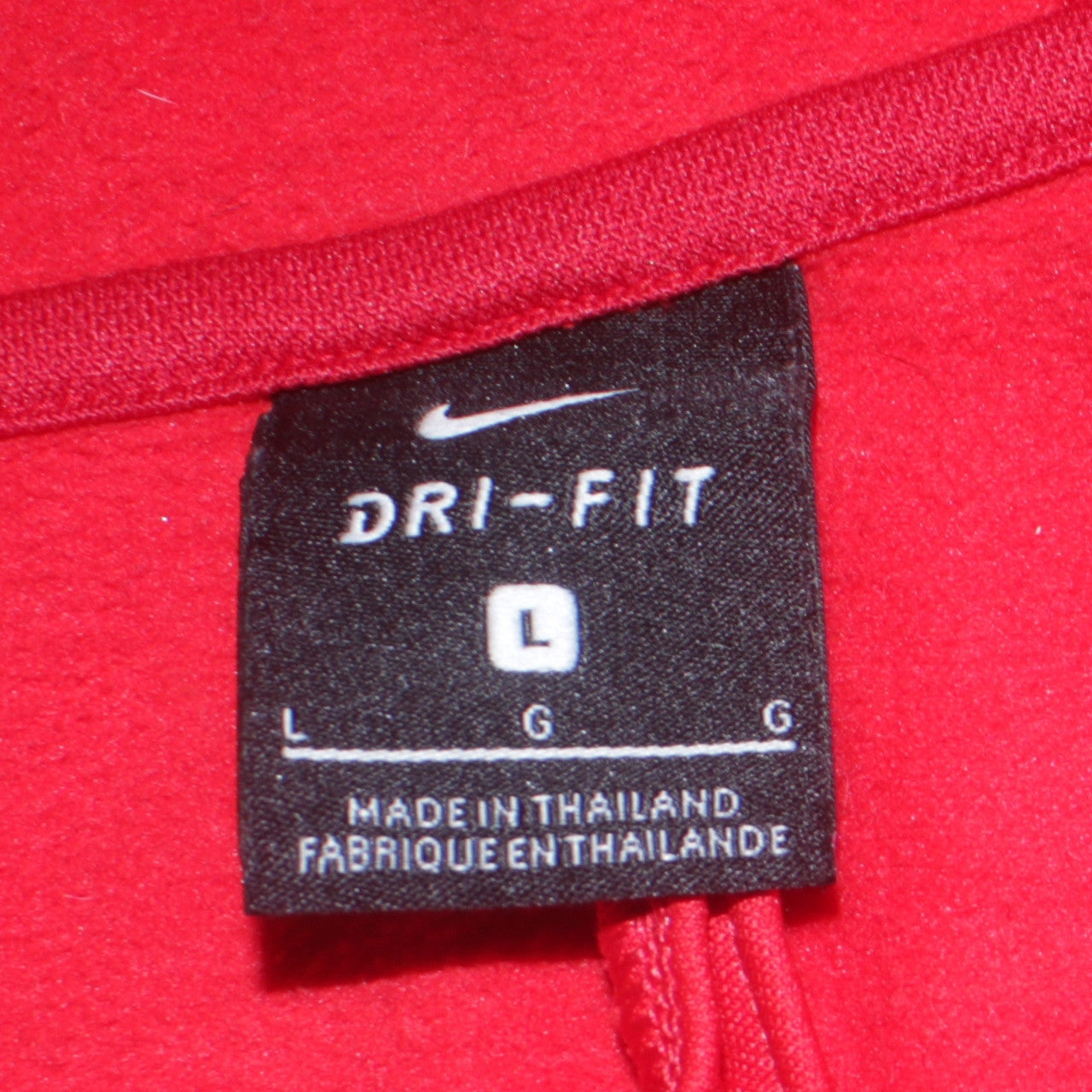 Mens UK Size L Nike Red Pullover Hoodie