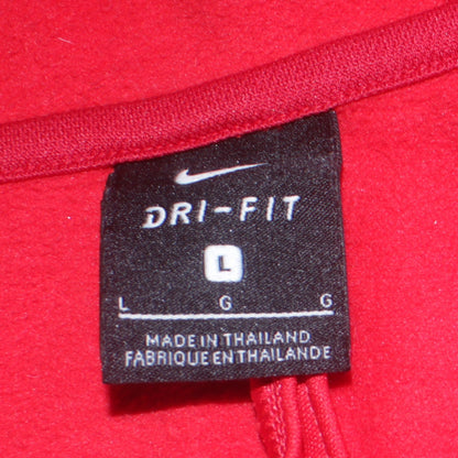 Mens UK Size L Nike Red Pullover Hoodie