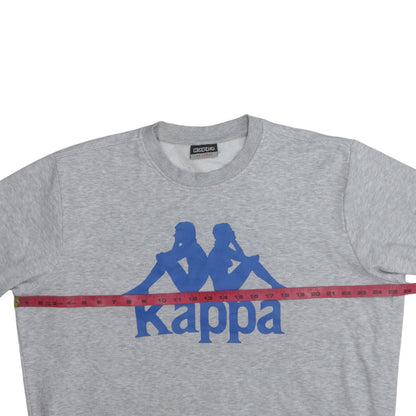 Mens UK Size 2XL Kappa Grey Pullover Sweatshirt