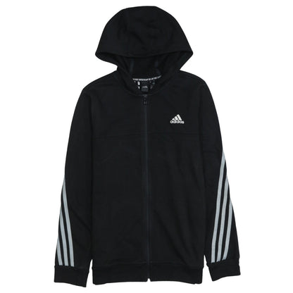 Boys UK Size 13-14 Years adidas Black Full Zip Hoodie