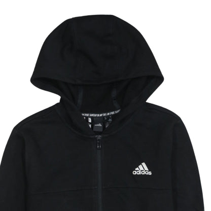 Boys UK Size 13-14 Years adidas Black Full Zip Hoodie