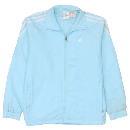 Adidas Boys Blue Track Jacket Size 10 Years Full Zip Sportswear