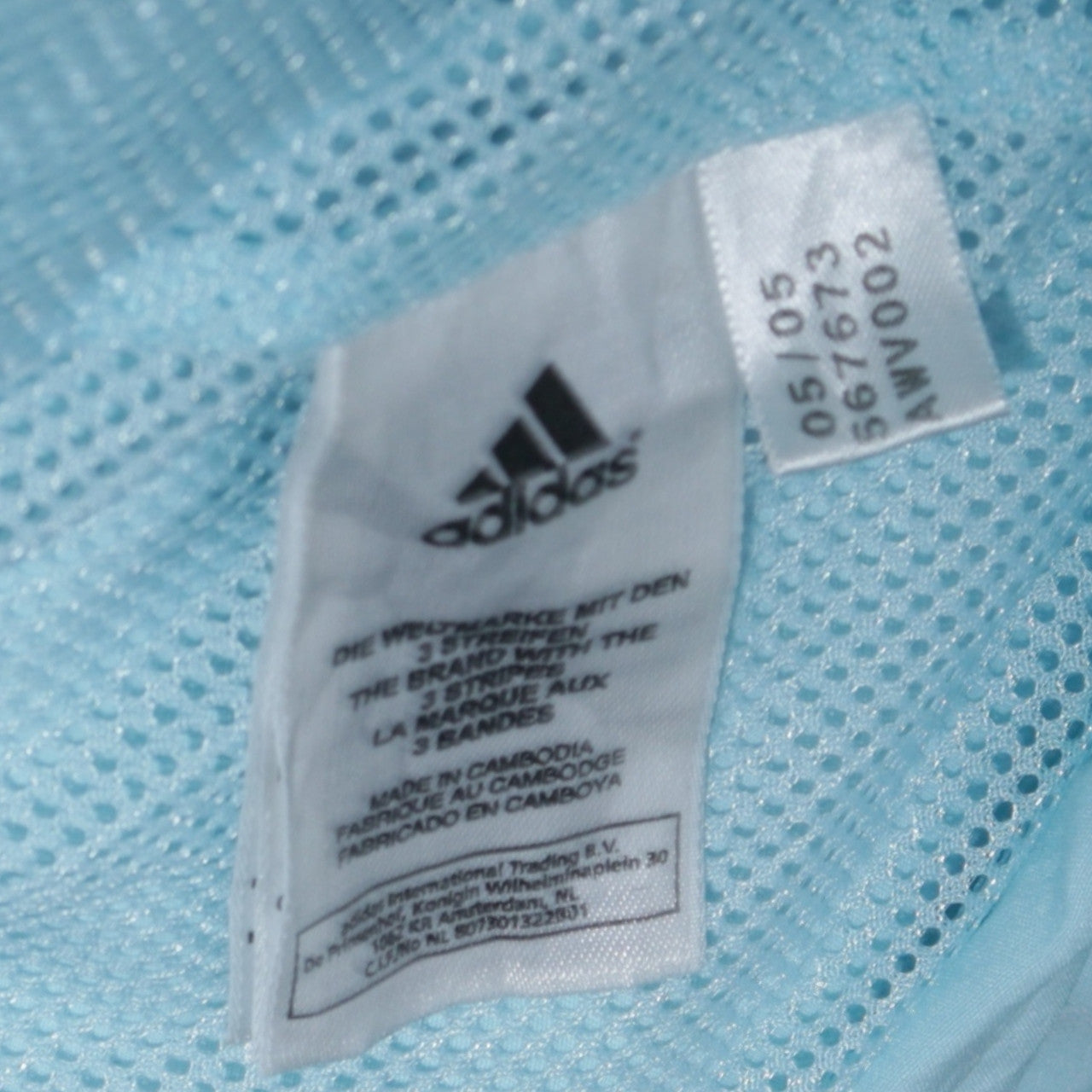 Adidas Boys Blue Track Jacket Size 10 Years Full Zip Sportswear