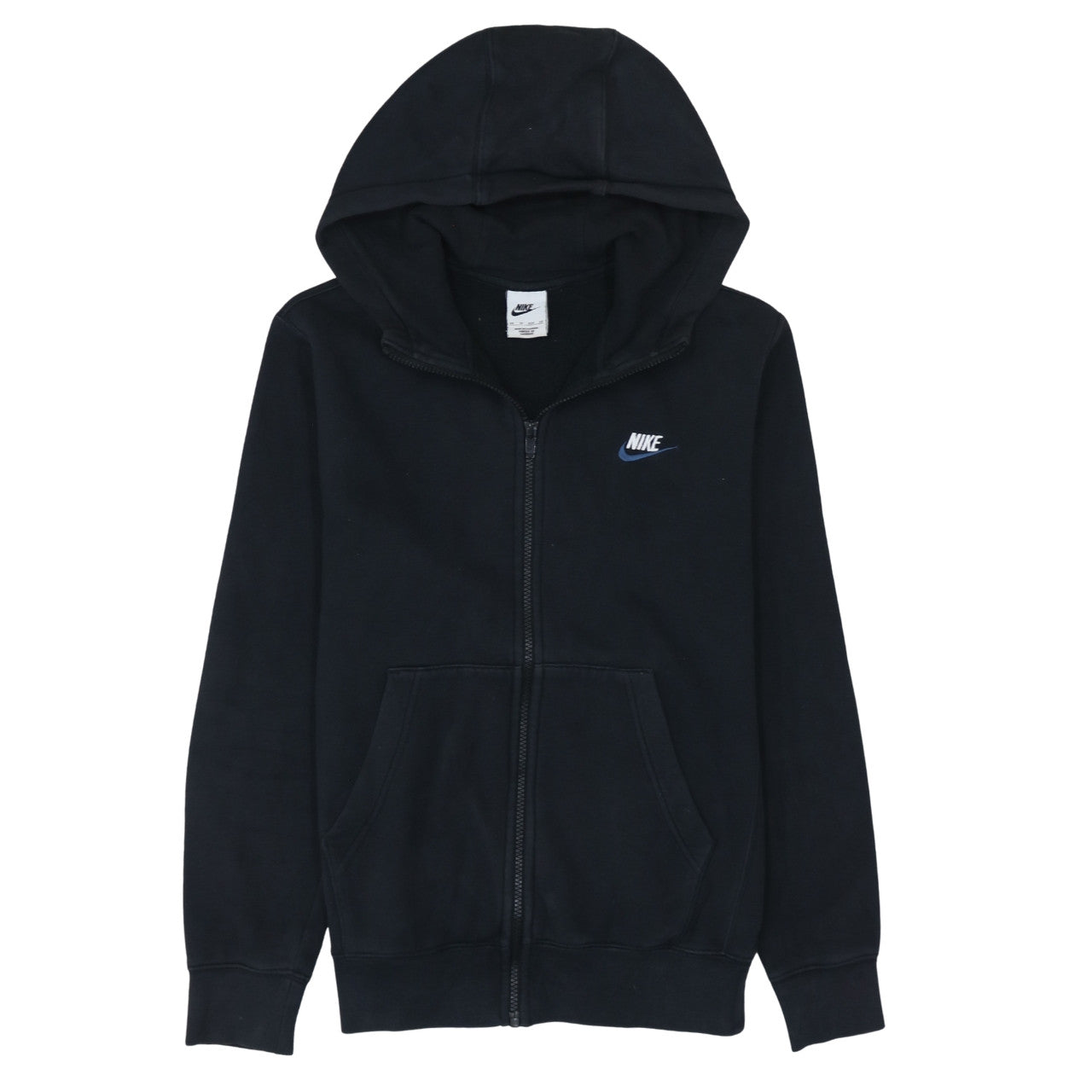 Mens UK Size XS Nike Black Full Zip Hoodie