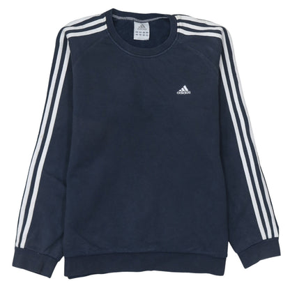 Mens UK Size M adidas Blue Pullover Sweatshirt