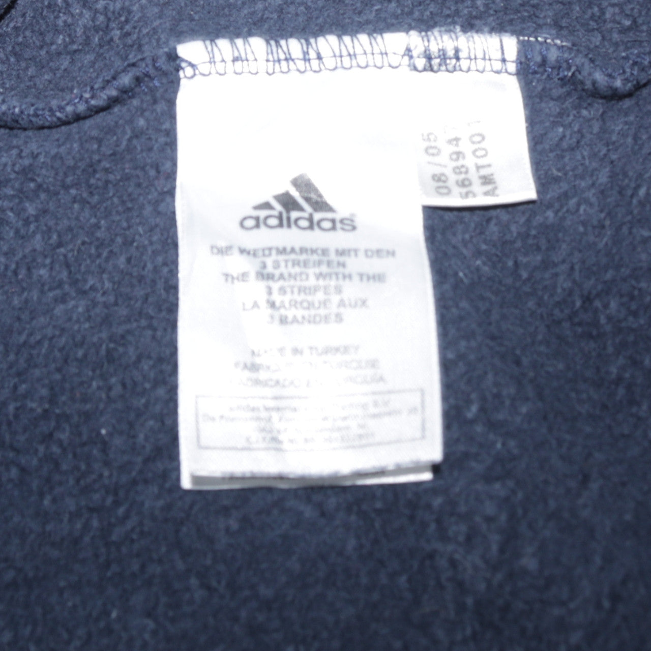 Mens UK Size M adidas Blue Pullover Sweatshirt