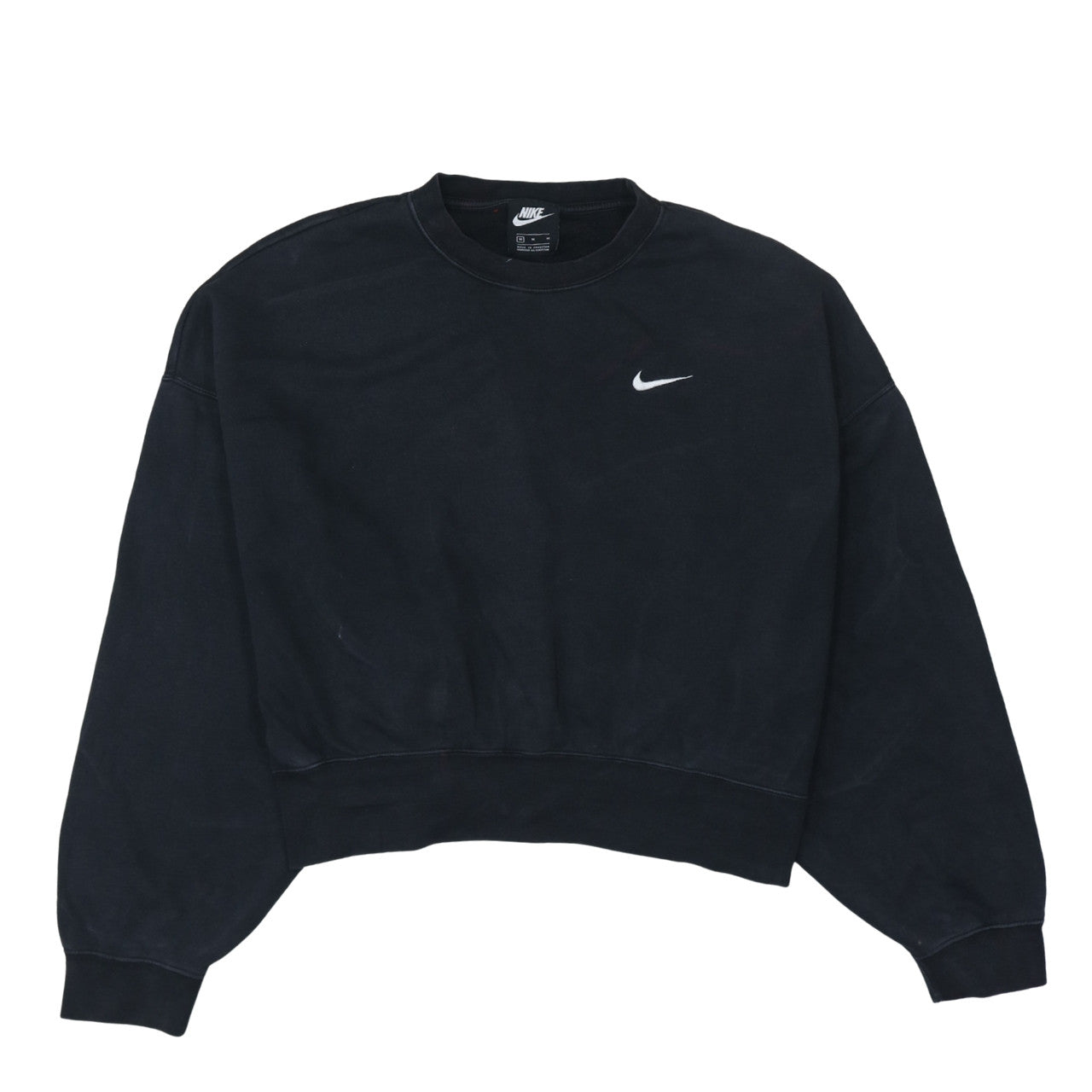 Womens UK Size M Nike Black Pullover Sweatshirt