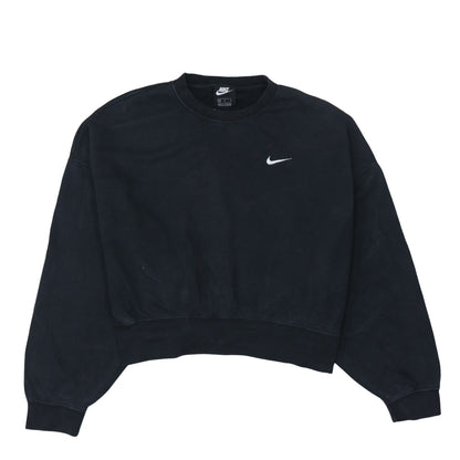 Womens UK Size M Nike Black Pullover Sweatshirt