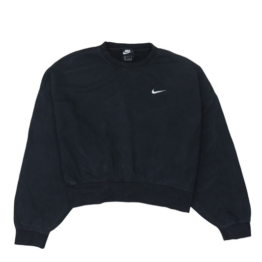 Womens UK Size M Nike Black Pullover Sweatshirt