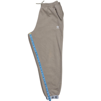 Adidas Women's Beige Jogger Sweatpants Size 12 Fleece Cuffed