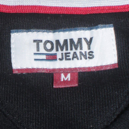 Mens UK Size M Tommy Jeans Black Pullover Sweatshirt