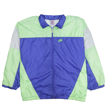 Mens UK Size 2XL Nike Blue Windbreaker Coat