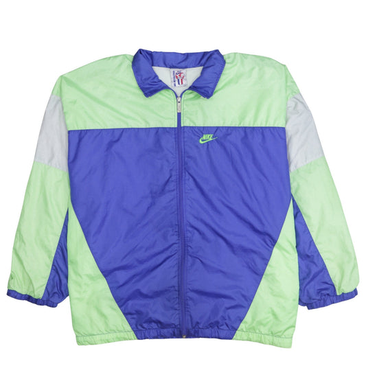 Mens UK Size 2XL Nike Blue Windbreaker Coat