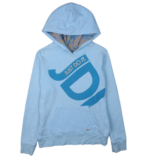 Girls UK Size XL Nike Blue Pullover Hoodie