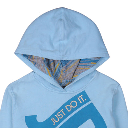 Girls UK Size XL Nike Blue Pullover Hoodie