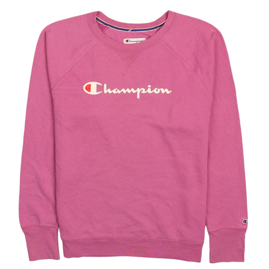 Womens UK Size XL Champion Pink Pullover Sweatshirt