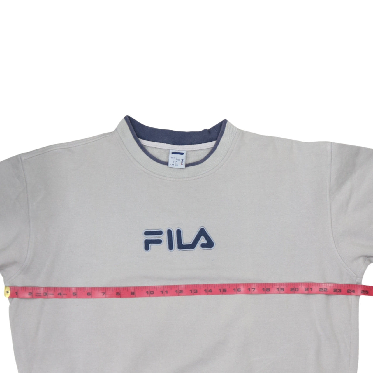Mens UK Size L FILA Beige Pullover Sweatshirt