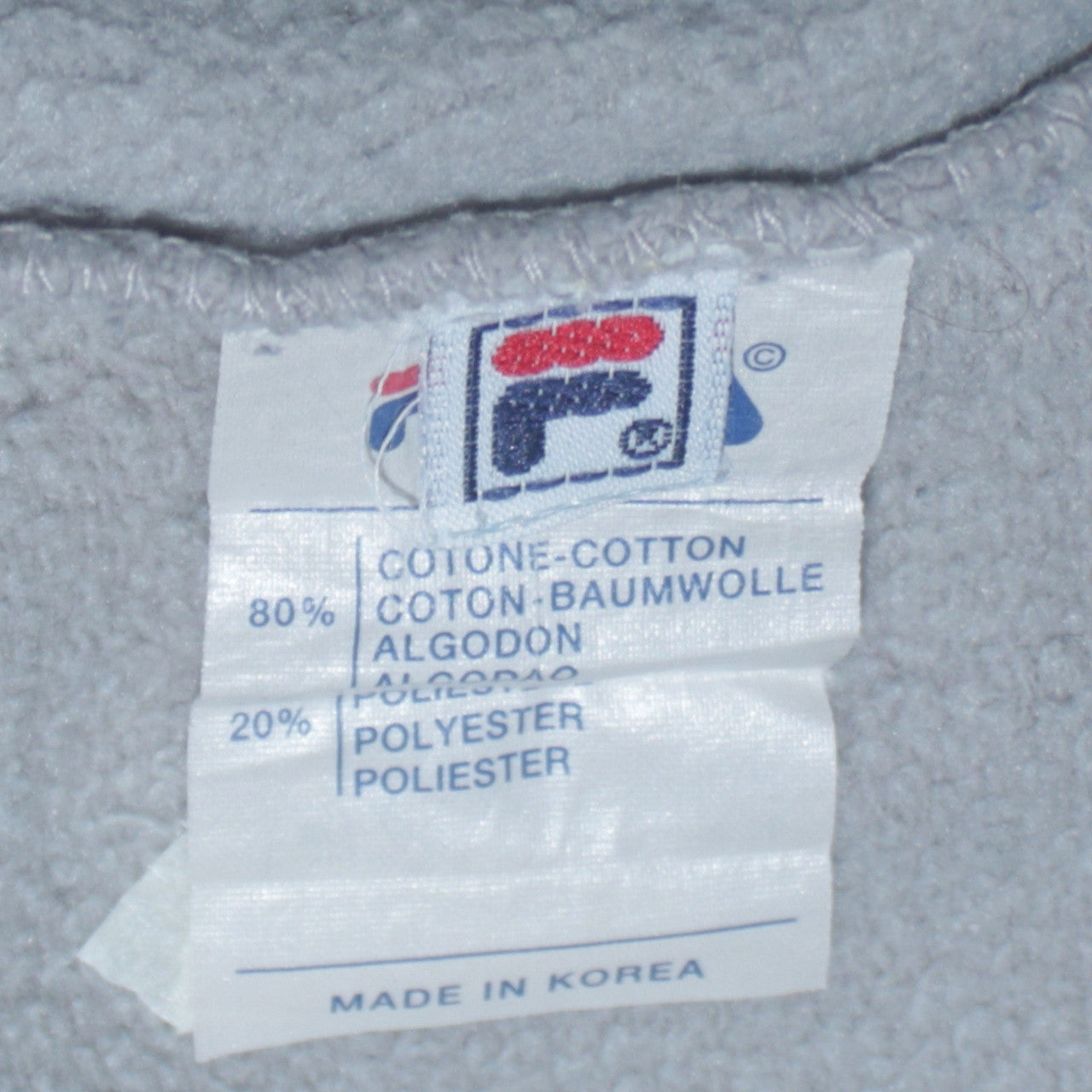 Mens UK Size L FILA Beige Pullover Sweatshirt