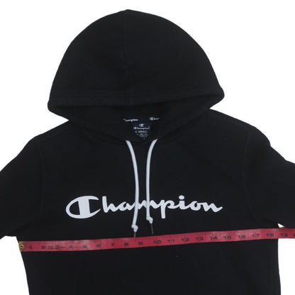 Womens UK Size XS Champion Black Pullover Hoodie