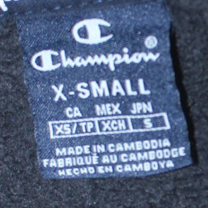Womens UK Size XS Champion Black Pullover Hoodie