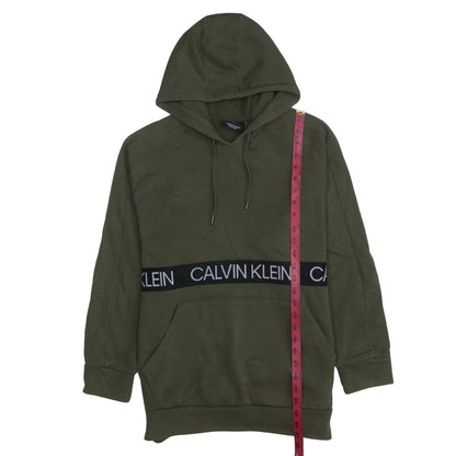 Mens UK Size XS Calvin Klein Green Pullover Hoodie