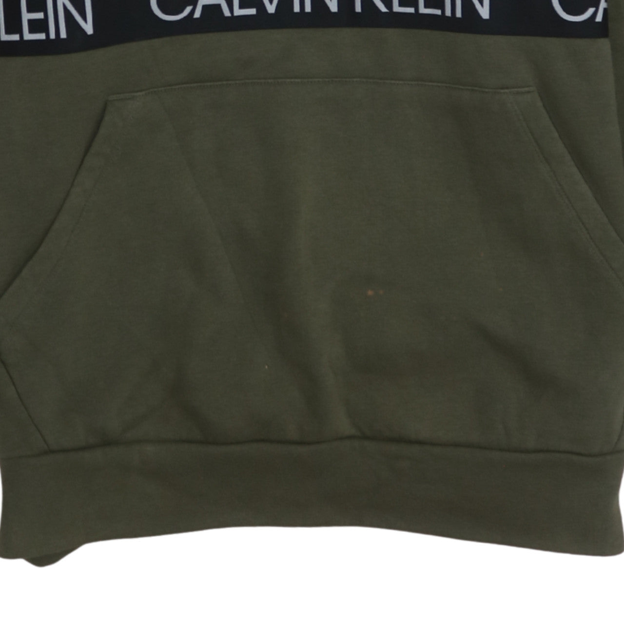 Mens UK Size XS Calvin Klein Green Pullover Hoodie