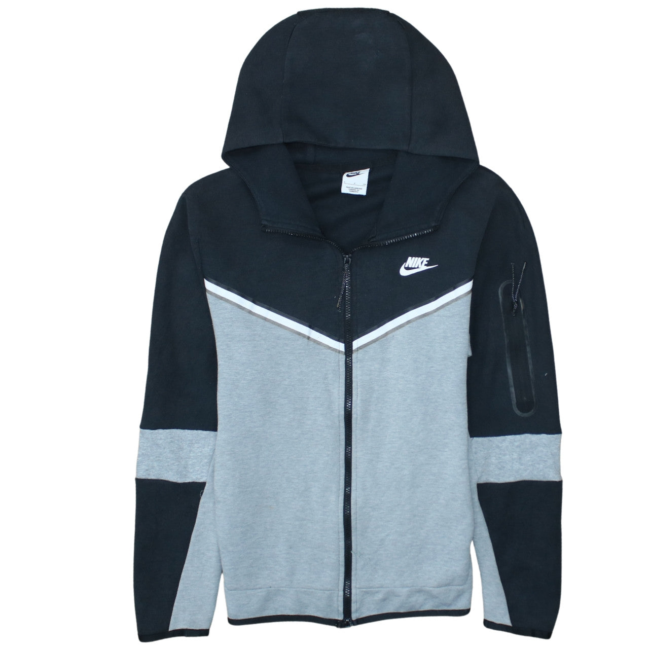 Mens UK Size S Nike Grey Full Zip Hoodie