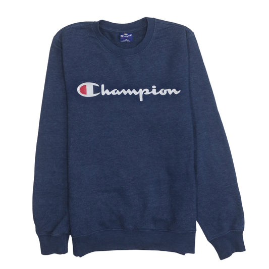 Mens UK Size S Champion Blue Pullover Sweatshirt