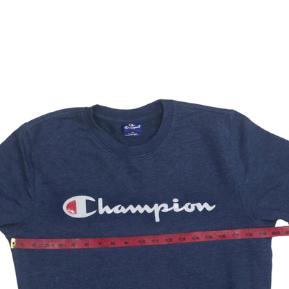 Mens UK Size S Champion Blue Pullover Sweatshirt