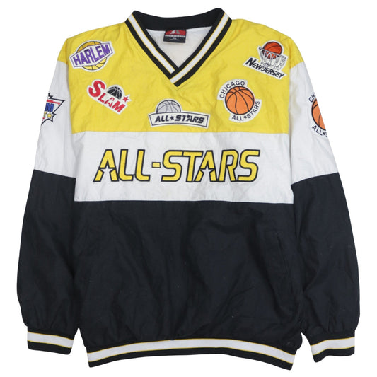 Mens UK Size 2XL City Athletic Multicoloured Varsity Jacket